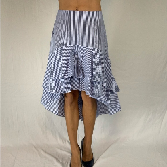 High-low ruffle striped skirt - Picture 8 of 8